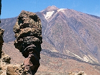Los Roques Felsformationen in den Canadas unterhalb vom Teide